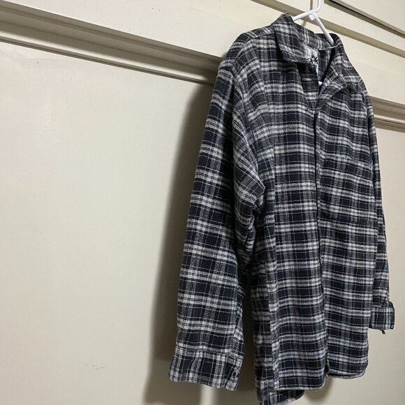 Hey Man, Pure Comfort, long sleeve, button-down plaid flannel shirt, size L - Picture 3 of 9